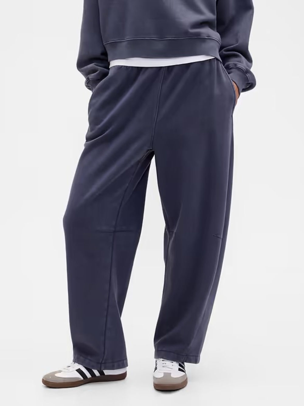 Gap Pull-On Barrel Sweatpants NWT M Fall Cozy Athleisure Cabincore Loungewear